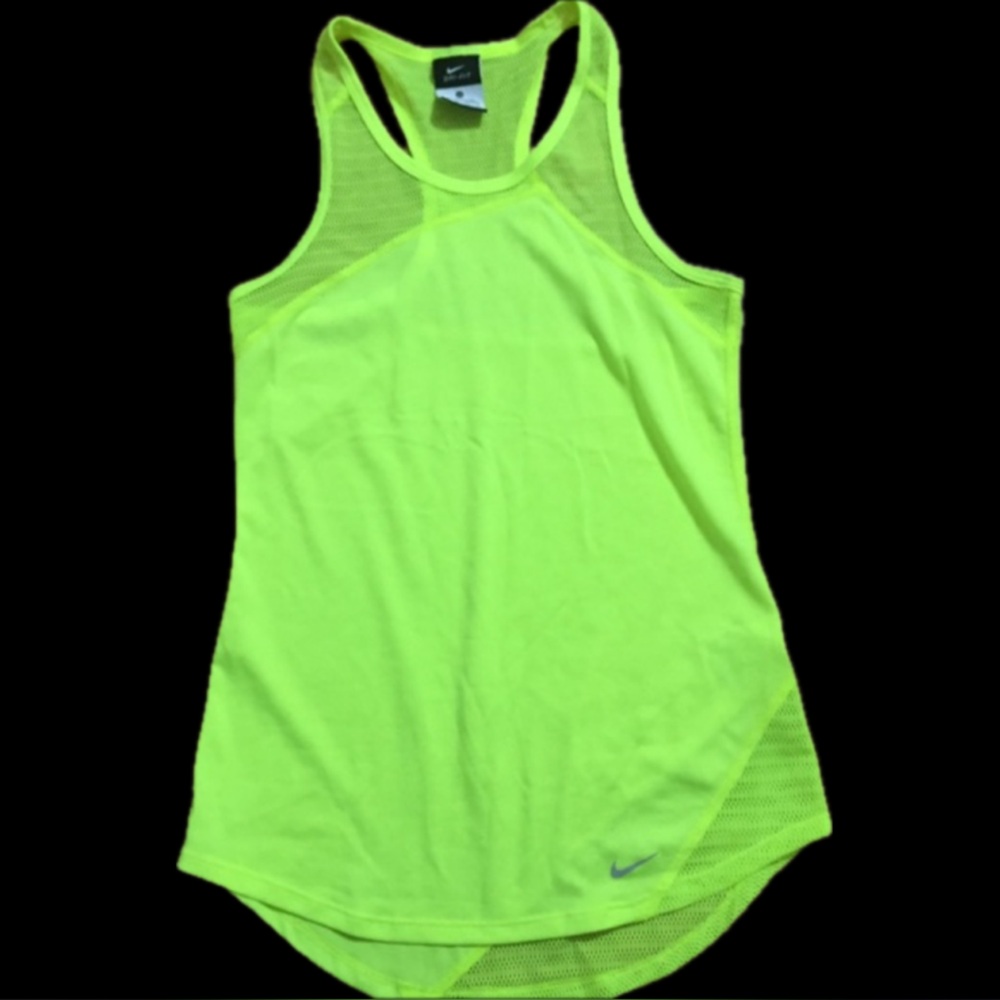 NIKE Neon Yellow Muscle Tank Top